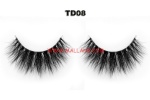 3D Clear Band Mink Strip Lashes TD08