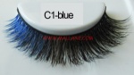 Colored Mink Strip Lashes C1-blue