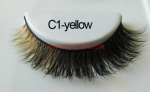 Colored Mink Strip Lashes C1-yellow