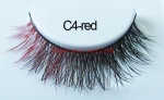 Colored Mink Strip Lashes C4-red