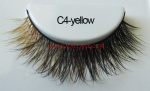 Colored Mink Strip Lashes C4-yellow